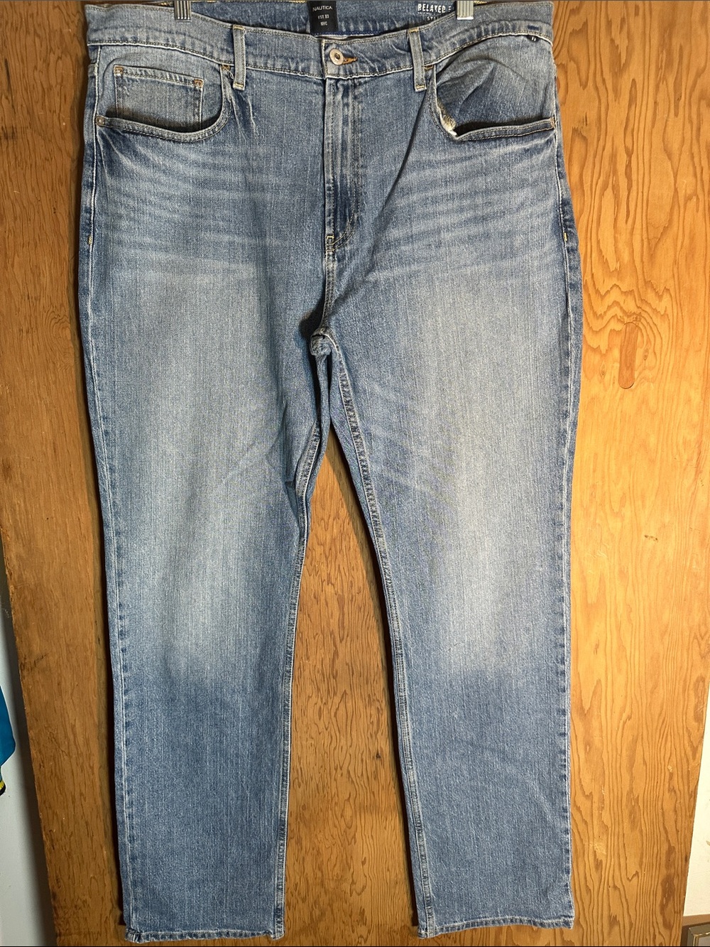 Nautica Light Blue Men’s Slim Straight Jeans